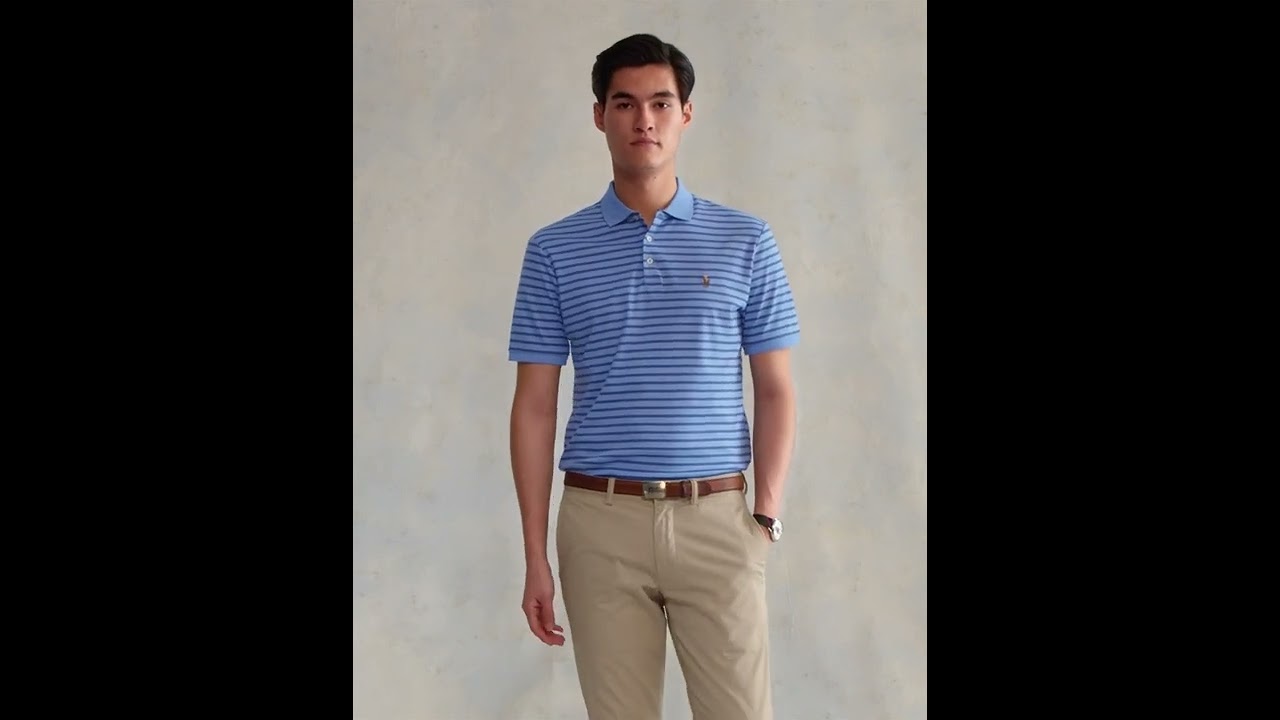Polo Ralph Lauren Classic Fit Striped Soft Cotton Polo Shirt