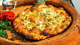 4K Romanian Pizza Made In Tast Test - Dacian Oven In The Hobbit Land At Dumitrana