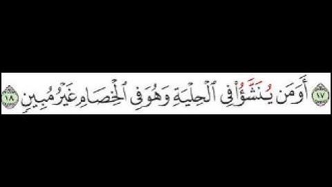 سورة الزخرف الآية 18