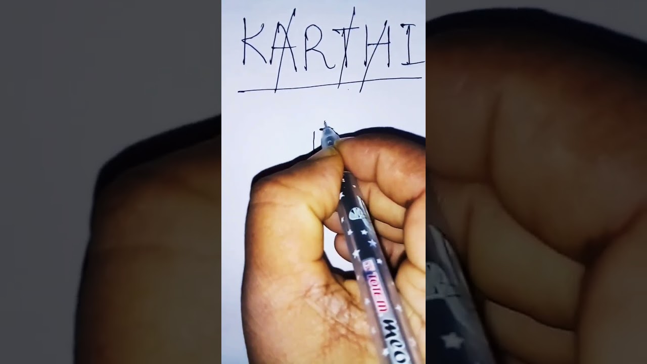 KARTHI name as brand logo💥 