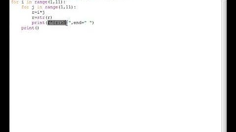 Program to print Multiplication Table #python #forloop #coding