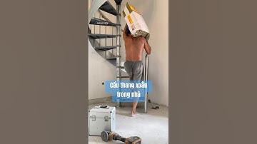 Cầu thang xoắn trong nhà. Tiết kiệm không gian, hiện đại. Mẫu cầu thang sắt 2024 #cauthangxoan