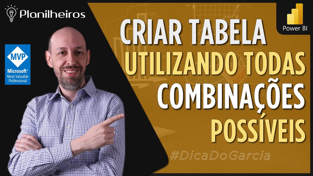 Power BI (desktop) – Criar Tabela combinando todas as possibilidades usando CROSSJOIN