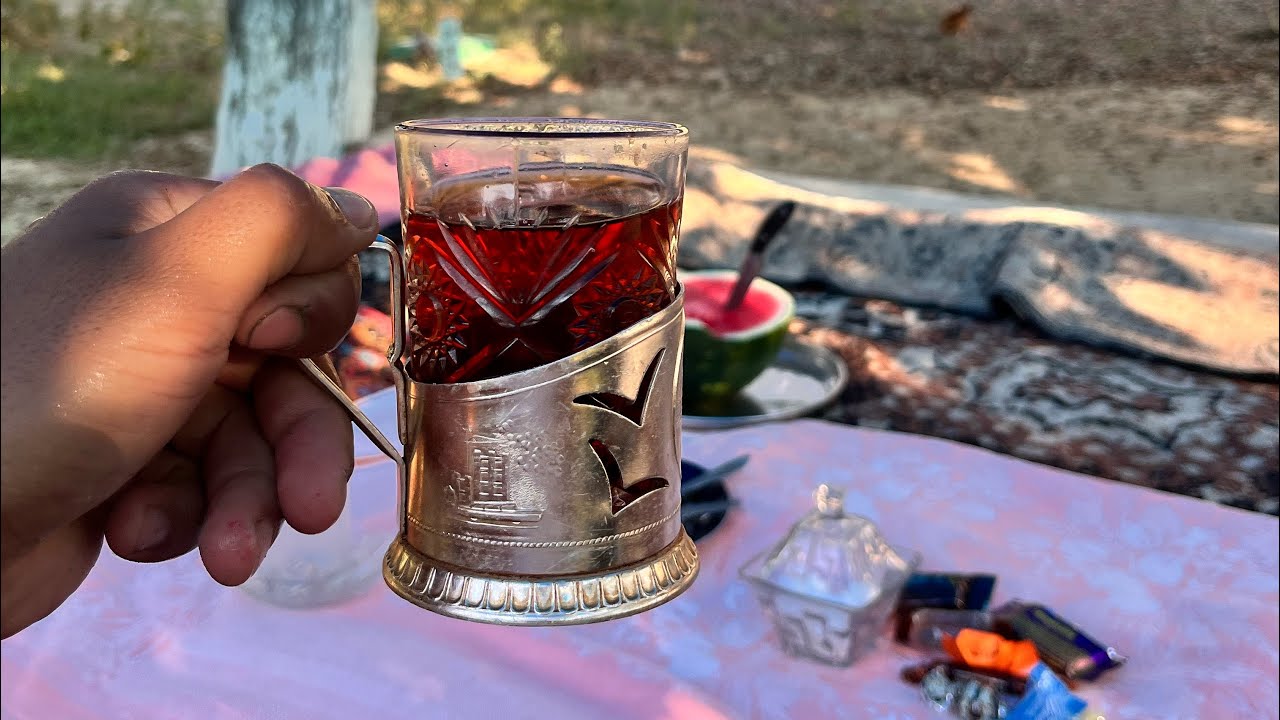 Günorta samovar çayı. afternoon tea in the garden - YouTube