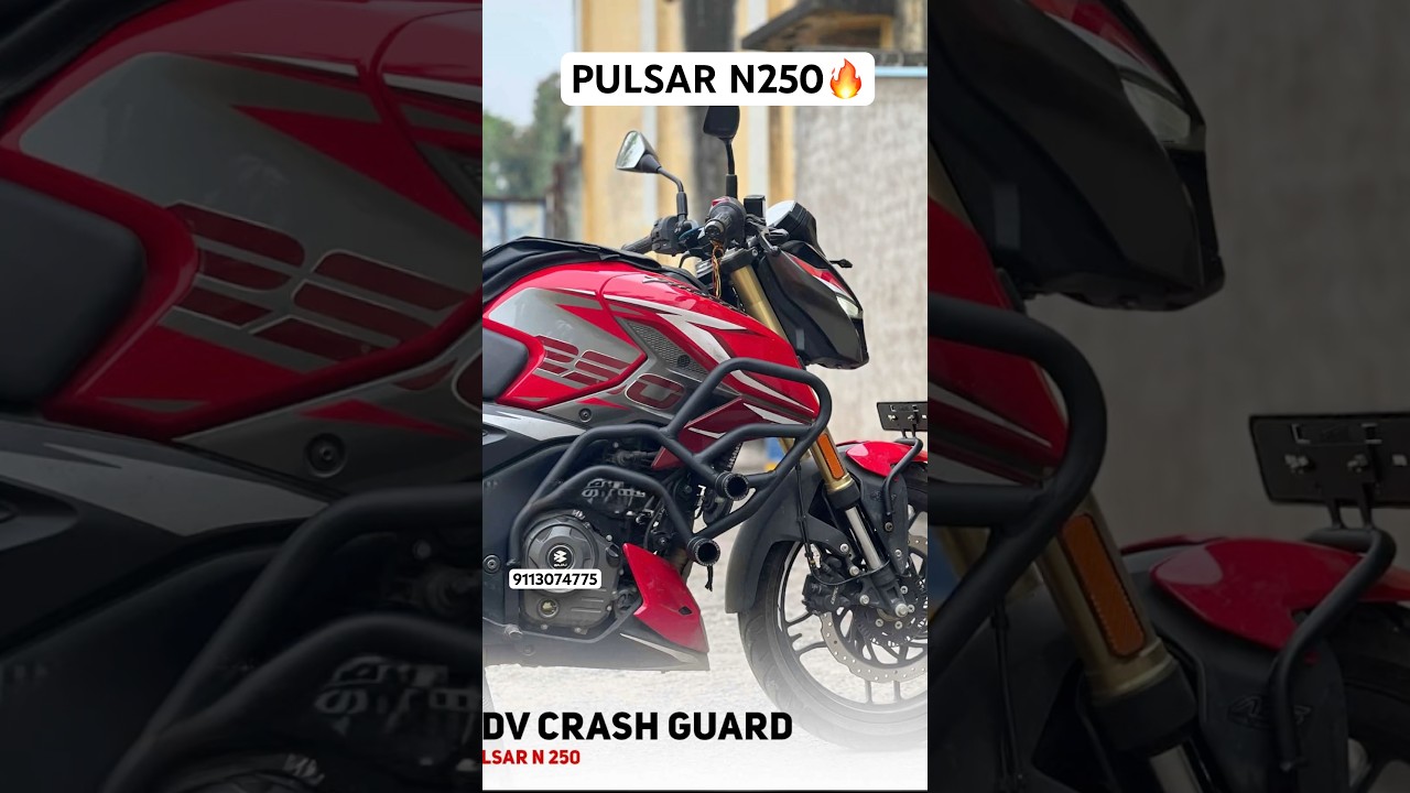 PULSAR N250 ACCESSORIES | CRASH GUARD | CARRIER |  SADDLE STAY | PREMIUM QUALITY🔥| 