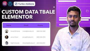 ELEMENTOR TABLE TUTORIAL WITH IMAGES - 2026 | elementor widgets for wordpress site