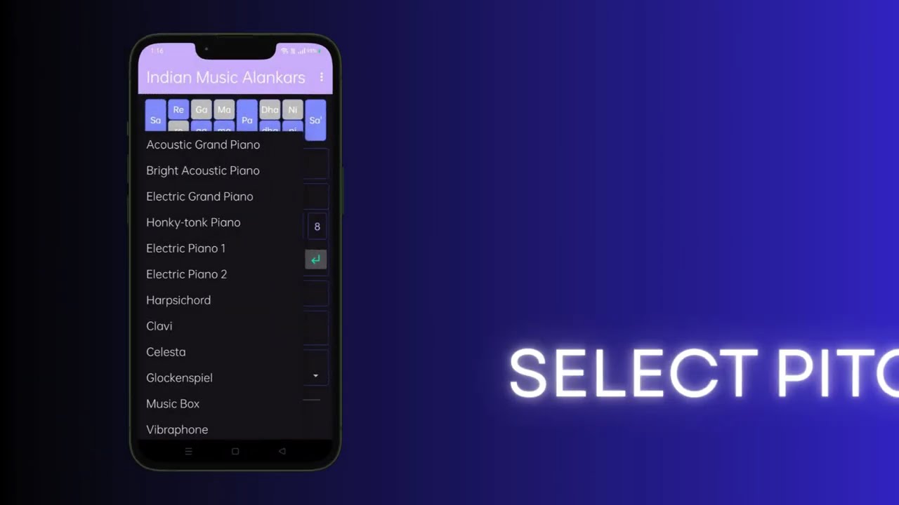 "Indian Music Alankars" the Android App.
