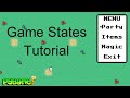 Pygame Game States Tutorial: Creating an In-game Menu using States