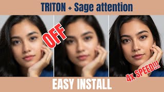 Install TRITON dan Sageattention Generasi video 4x lebih cepat