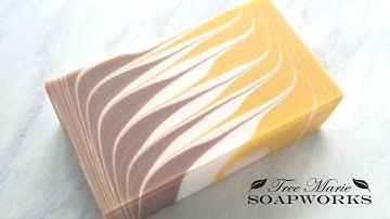 Taiwan Circling Swirl Technique, Cold Process Soap Making, (Technique Video #3)