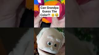 You Just CAN'T Get Enough Of GRANDPA! 😭👴 | Guess The Color With Grandpa! 🟨💙 #shorts