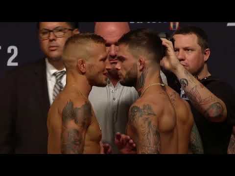 UFC 227: Weigh-in Faceoffs