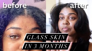 my simple skincare routine | korean skincare for black skin