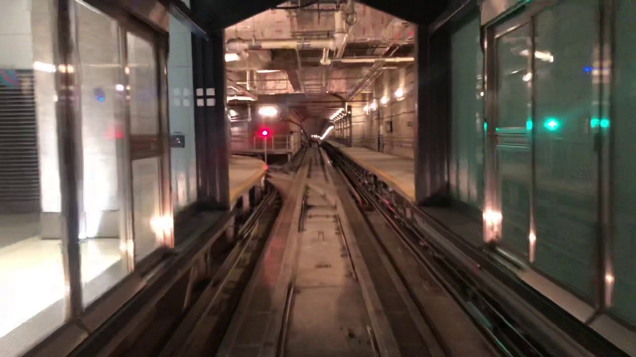 Washington Dulles airport air train ride