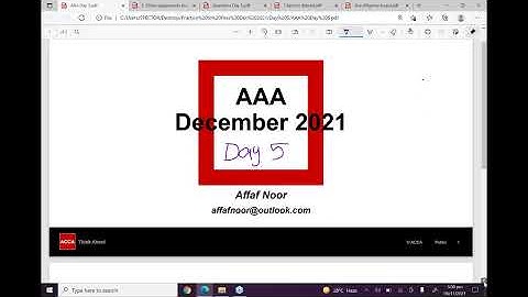 ACCA P2P Exam Webinar - Advance Audit & Assurance (AAA) - Session December 2021 - Lecture 5