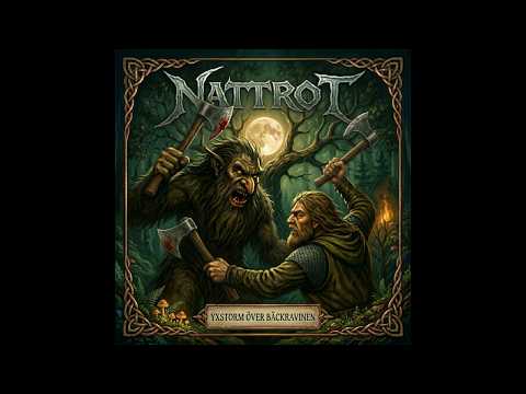 Nattrot - Yxstorm över Bäckravinen (Official Visualizer) | Trollish Humppa Metal | Black Folk Metal