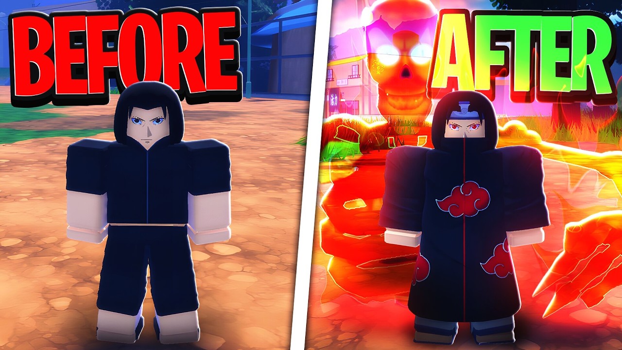 Going From NOOB To 1% RED EYES RAVEN ITACHI In Ninja Time (Roblox)