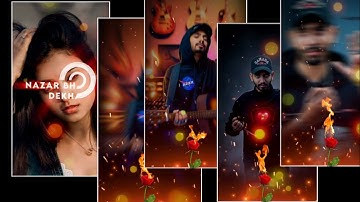 Trending Glow+Raindrops Status Editing || Kinemaster New Style Lyrics Status Editing