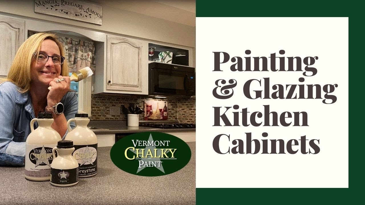 Paint Greystone Glaze How to Paint and Glaze Kitchen YouTube