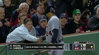 Famous Miggy shakes a fan's hand on his way on deck Wealth
