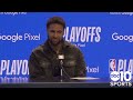 Klay Thompson on his Warriors 123-107 victory over the Nuggets in Game 1 to open the NBA playoffs