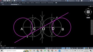 How to: Construct an Internal Tangent to 2 Circles of Equal size