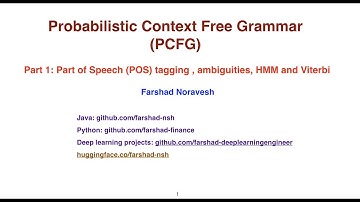 Part 1: POS tagging, ambiguities, HMM , Viterbi