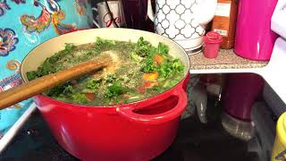 Chicken Sausage,Couscous&Kale Soup Video 1