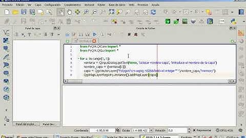 Curso de Pyqgis 10 cómo crear un bucle (creación de varias capas a la vez) mediante Pyqgis