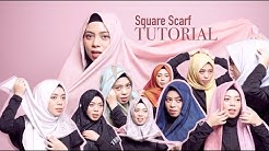 10 SQUARE HIJAB TUTORIAL! Simple~ - Durasi: 11.56. 