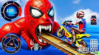 Racing Superhero Bike Stunt Game 3D - Mega Ramps Motocross Race Bike Simulator | Android Gameplay screenshot 5