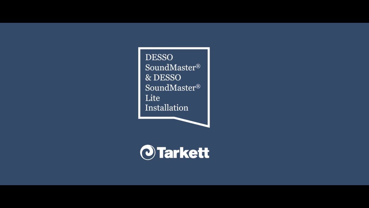 Tarkett Desso Soundmaster Installation Youtube