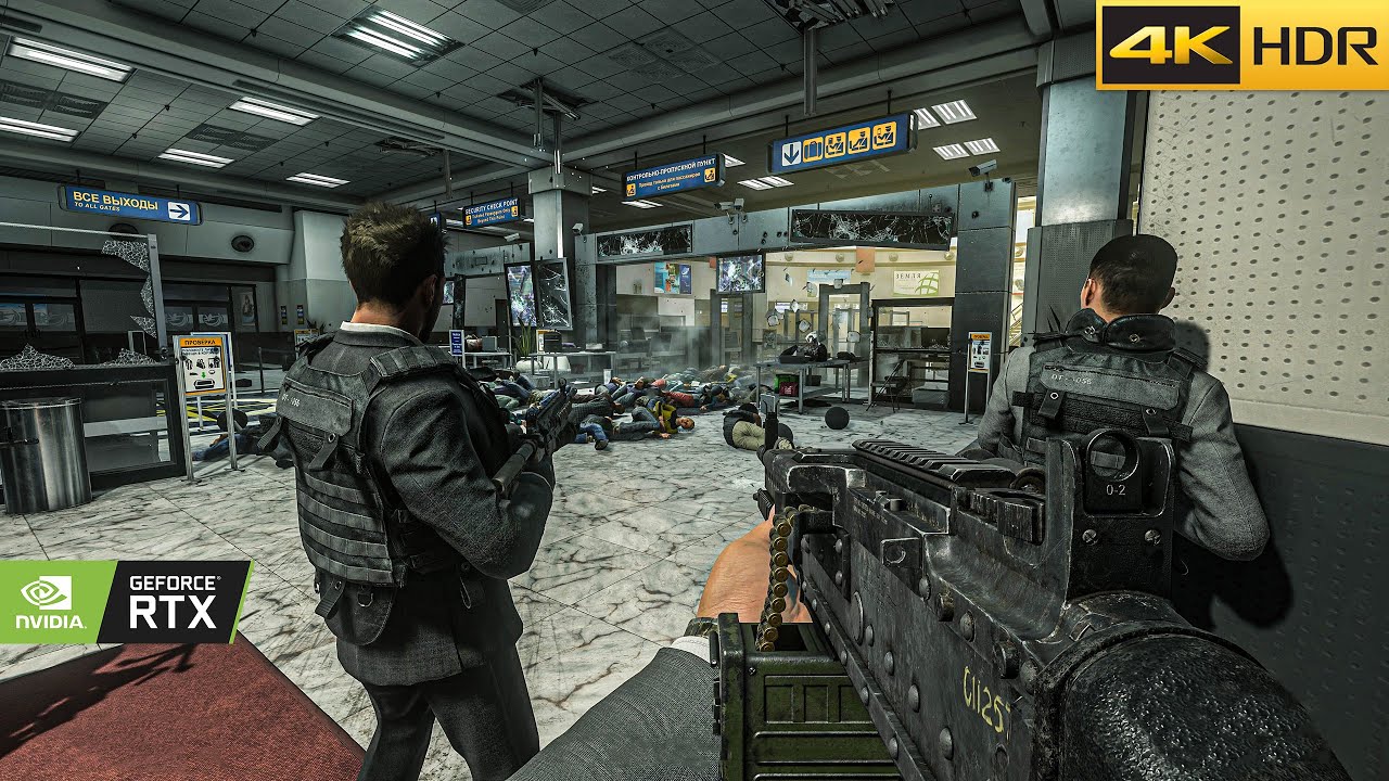 SHOCKING Airport Mission | Realistic ULTRA 4K Gameplay | Call of Duty ...