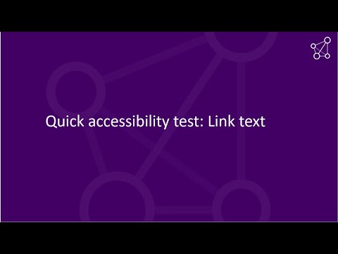 Quick accessibility test: Link text