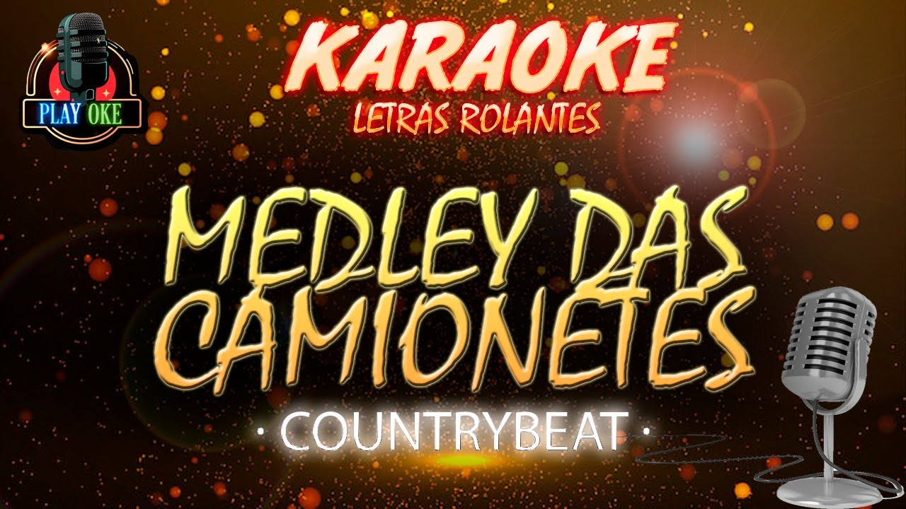 MEDLEY DAS CAMIONETES karaokê de COUNTRYBEAT | KARAOKE com letra rolante