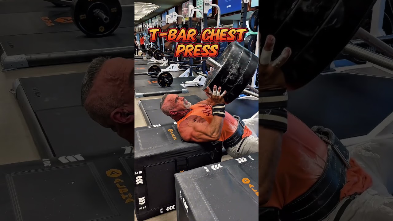 CHEST T-BAR CHEST PRESSES #chest #workout #motivation #muscle #exercise