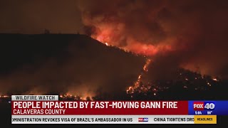 Local community impacted by fast-moving Gann Fire