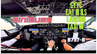 B737 MAX LOW VISIBILITY OPS CAT III Autoland by Pilot View 41,317 views 6 months ago 15 minutes