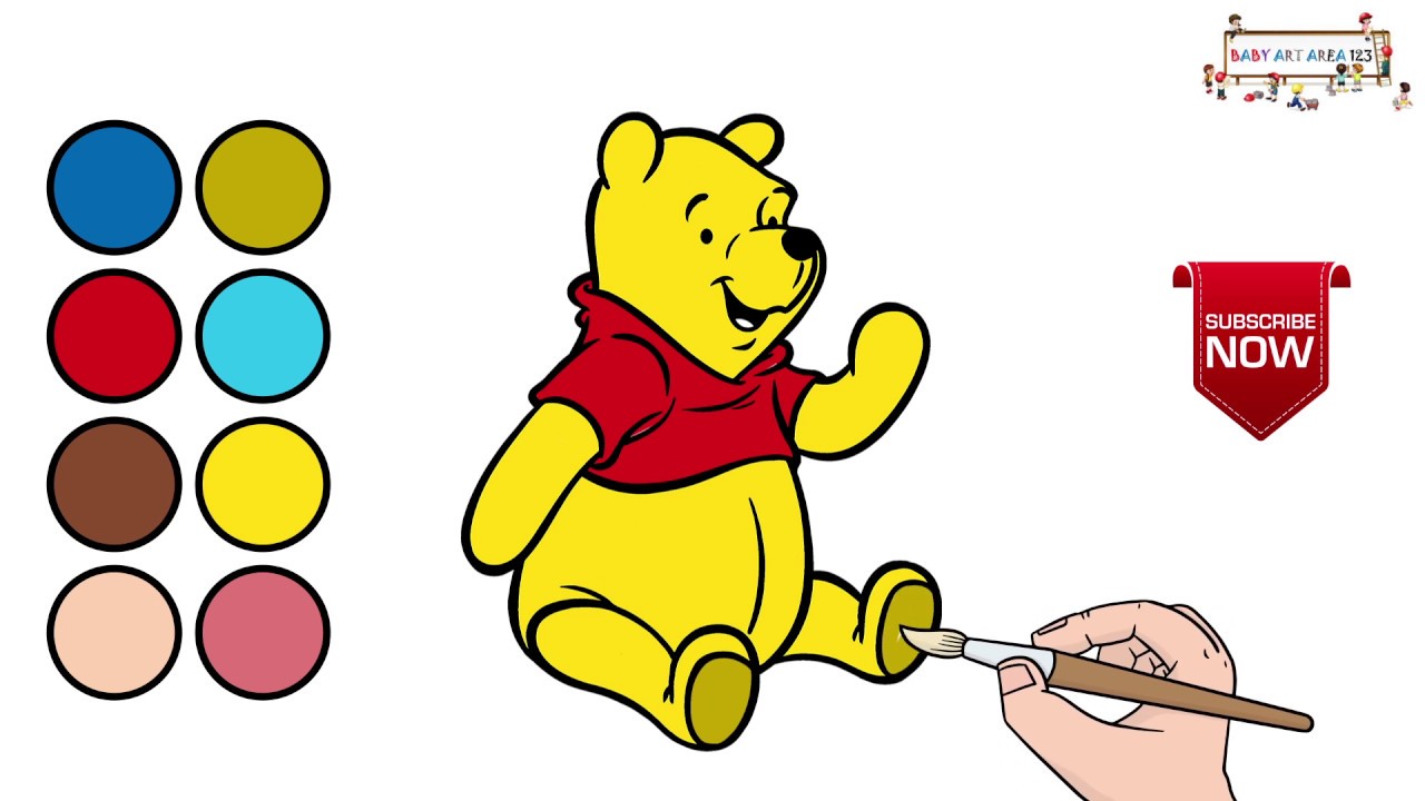 Drawing and Coloring for Kids | Winnie the Pooh - YouTube