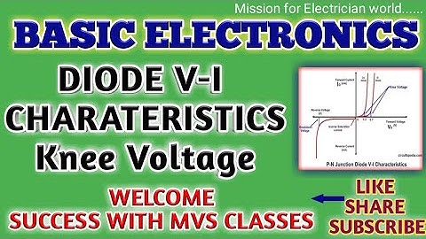 **Basic Electronics (Part-4) V-I CHRATERISTICS DIODE  #ALM/ TECHNICAL HELPER/DMRC/JMRC/DRDO