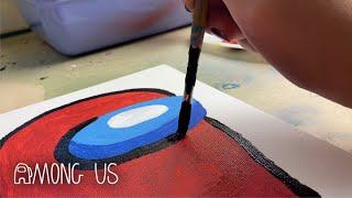 Painting Among Us Characters!! (The Easiest Way)