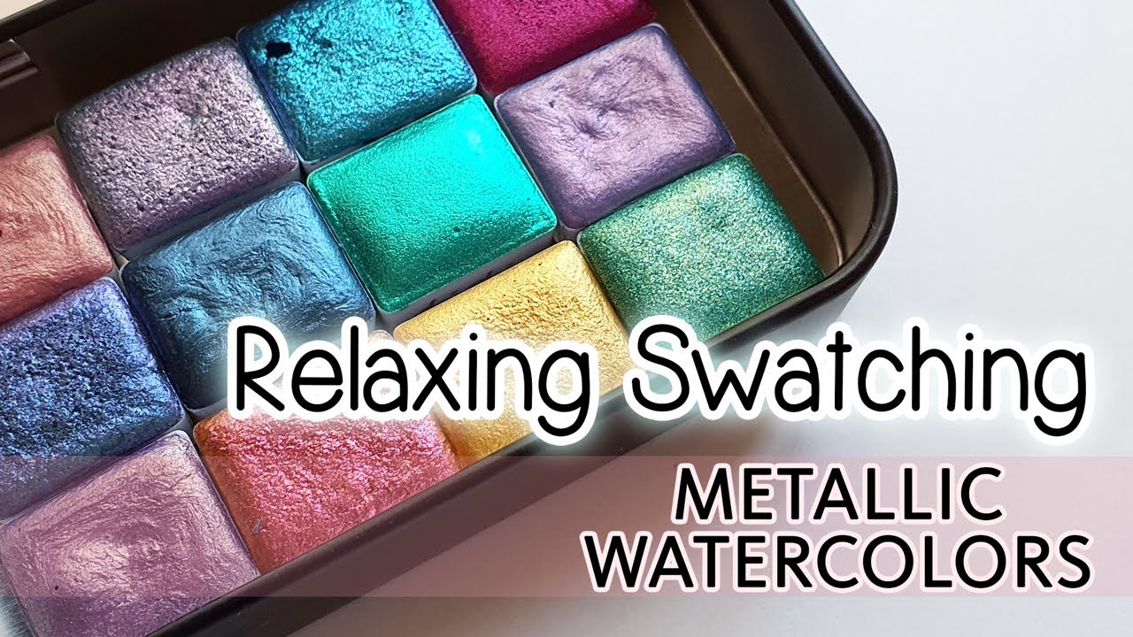 Easy Watercolor Ideas Using Shimmer Metallic Watercolors 