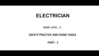 ITI ELECTRICIAN - SAFETY PRACTICE AND HAND TOOLS Part 1. screenshot 5