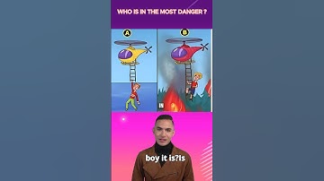 Who is in the most danger  ? #quizriddles #quizze #quiz #riddels #quiztime #riddlesquiz