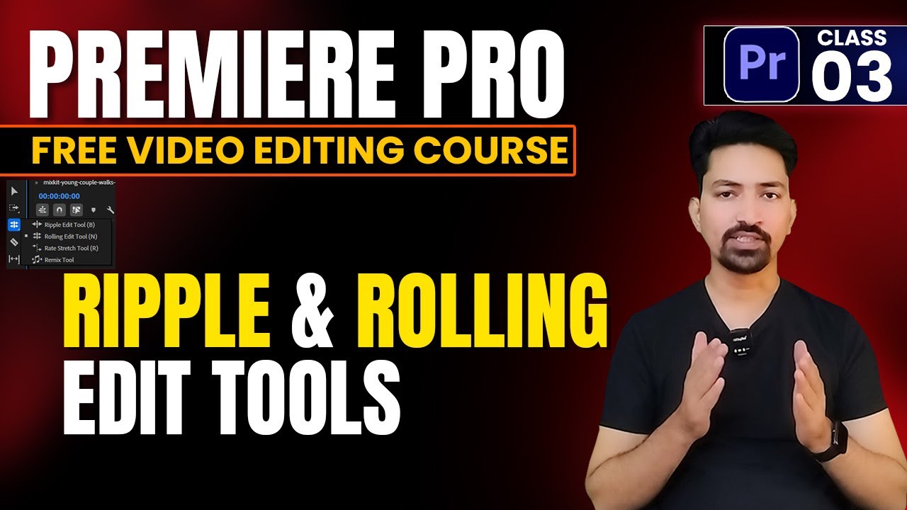 Adobe Premiere Pro Tutorial in Hindi 2025 | Ripple and Rolling Edit ...