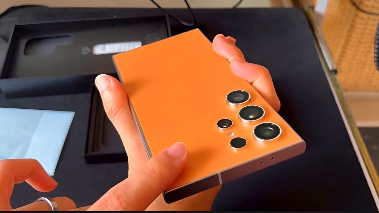 Samsung Galaxy S24 Ultra Titanium Orange Exclusive Unboxing! - YouTube