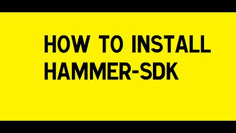 How To Download Hammer SDK  Tutorial