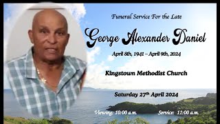 Funeral service for George Alexander Daniel