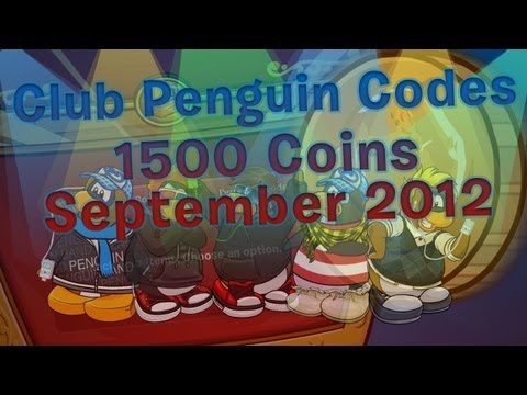 Club Penguin Codes: September 2012 - 1500 Coins