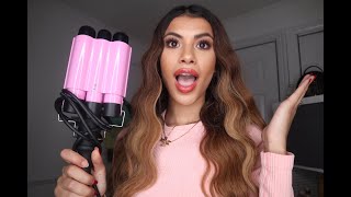 TESTING A £23.99 AMAZON HAIR WAVER- SHOCKED! | DAY 11